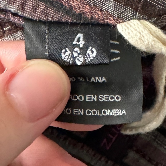 BETTINA SPITZ WOOL LINED MINI SUIT SKIRT SZ 4 - Picture 2 of 5